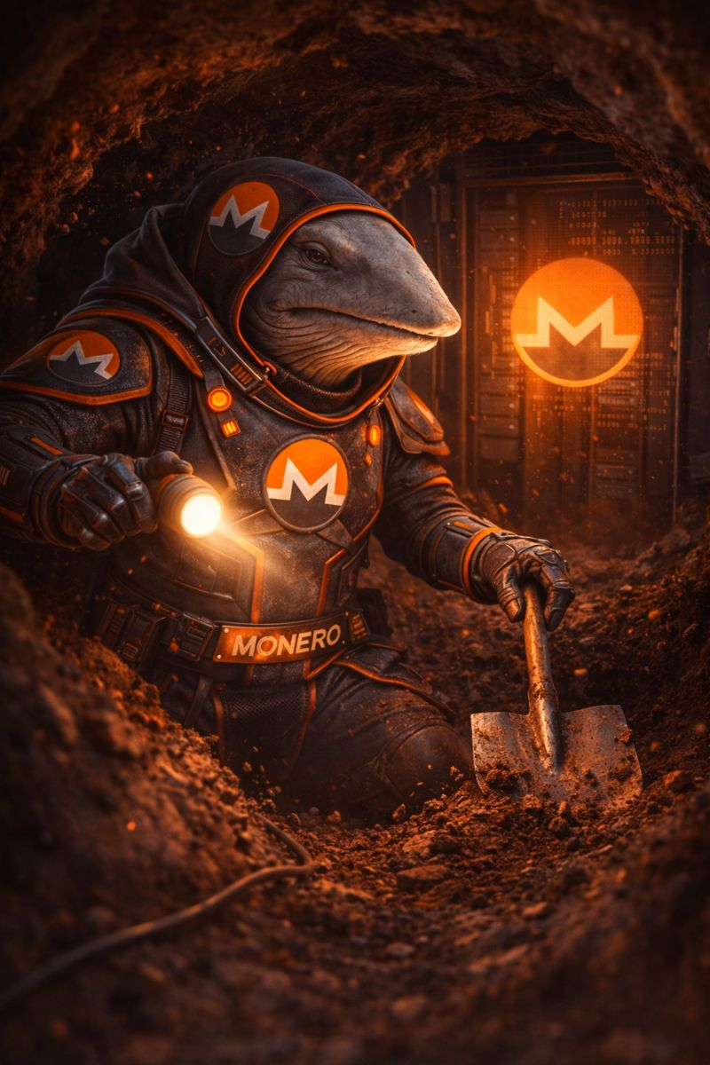 Monero Whale mining underground